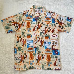 Vintage Hawaiian Button Up Shirt